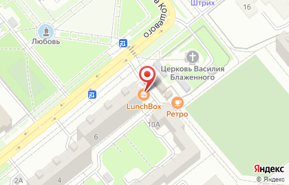 Киоск фастфудной продукции Lunch box на улице Маршала Кошевого на карте