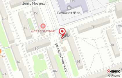 Супермаркет Класс-маркет на улице Карла Либкнехта на карте