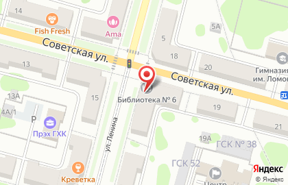 Городская библиотека в Железногорске на карте