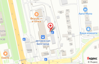 Продовольственный магазин Минутка в Белгороде на карте