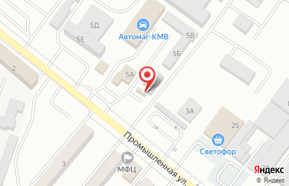 Шиномонтажная мастерская на Промышленной улице на карте