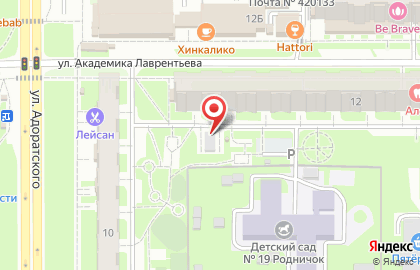 Киоск по продаже питьевой воды Ключ здоровья в Ново-Савиновском районе на карте
