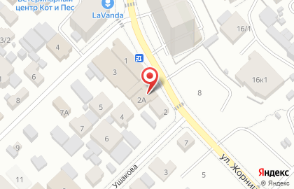 Рестобар Пенная Кружка на улице Ушакова на карте