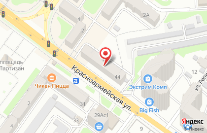 Аптека Брянскфармация на Красноармейской улице на карте