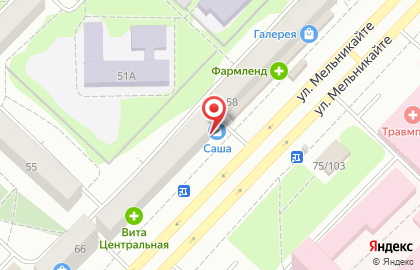 Магазин Саша в Ленинском административном округе на карте