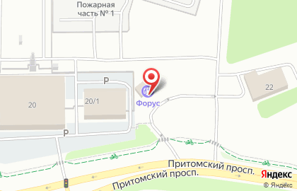 АЗС Форус на Притомском проспекте на карте