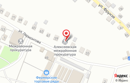 Алексеевская межрайонная прокуратура на карте