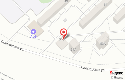 Агентство недвижимости Триумф на Приморской улице на карте