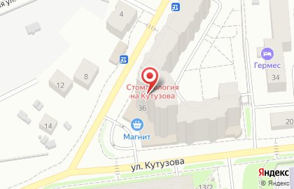 Служба заказа легкового пассажирского транспорта Везёт на улице Кутузова на карте