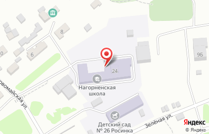Нагорненская средняя школа на карте