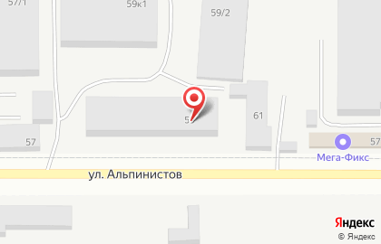 Компания МетЭкспорт на улице Альпинистов на карте