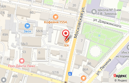 Ресторан & бар Icebar на Московской улице на карте