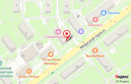 Агентство недвижимости Дельта на Морском проспекте, 20 на карте