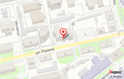 Агентство оценки на улице Разина на карте