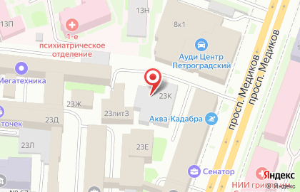 Торговая компания Гамма Плюс на улице Профессора Попова на карте