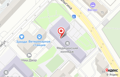 Тюменский медицинский колледж на карте