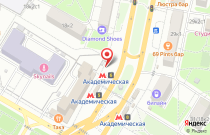Киоск печатной продукции Краснопресненское агентство печати на проспекте 60-летия Октября на карте