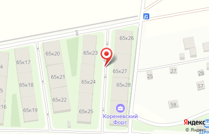 Коренёвский Форт, жилой квартал, ООО Некрасовка Девелопмент на карте