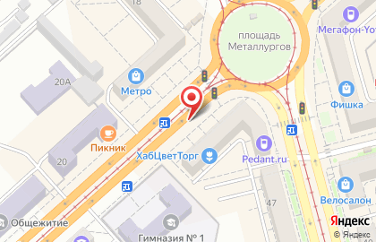 Розовая пантера в Комсомольске-на-Амуре на карте