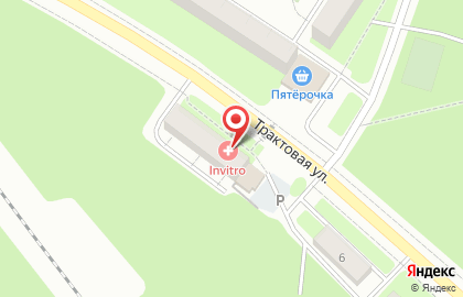 Медицинская компания Invitro в Октябрьском районе на карте