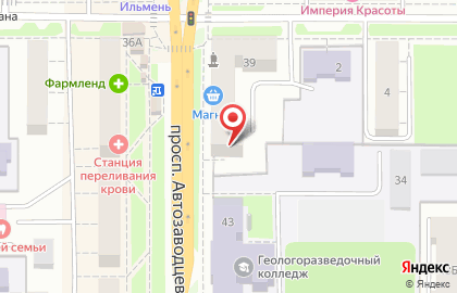 Единый распределительный центр карт водителей Maximum на проспекте Автозаводцев на карте