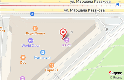 Магазин обуви Respect в ТЦ Континент на проспекте Стачек на карте