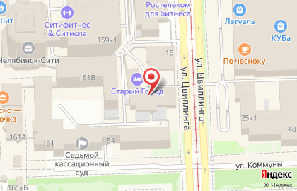 Отель Старый Город в Челябинске на карте