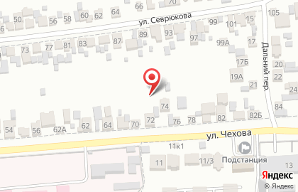 Наркологическая клиника "Приоритет" на улице Чехова на карте