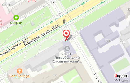 Салон-парикмахерская Место красоты в Василеостровском районе на карте