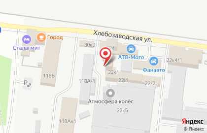 Оптовый магазин Автолюкс на Хлебозаводской улице на карте