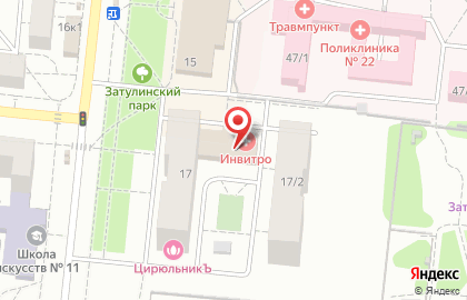 Медицинская компания Инвитро на улице Громова на карте