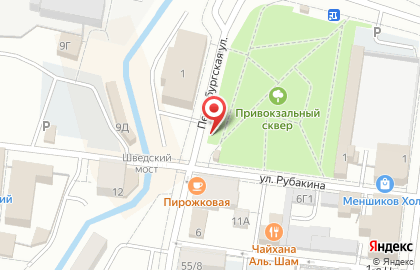 Киоск по продаже печатной продукции в Санкт-Петербурге на карте
