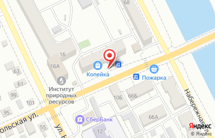 Магазин продуктов Фирменный Нерчинский на Комсомольской улице на карте