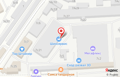 Шинсервис на Кожуховской на карте