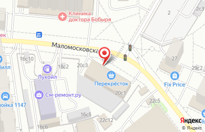 Аптека Ригла на Маломосковской улице на карте