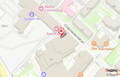 Автомойка Fresh Auto на Спартаковской улице на карте