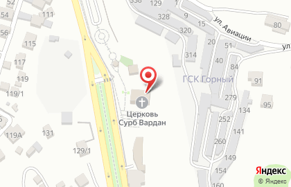 Армянская церковь в Кисловодске на карте