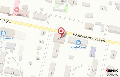 Продуктовый дискаунтер Хлеб-соль на Комсомольской на карте