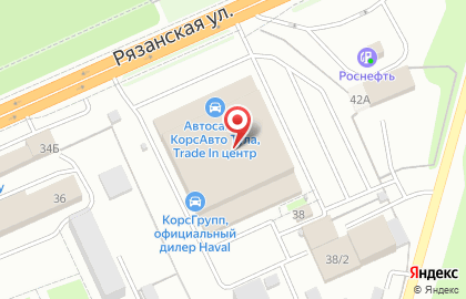 Автоцентр КорсГрупп в Центральном районе на карте