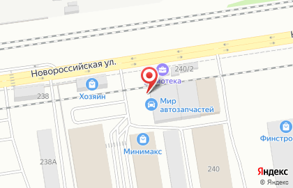 Торговый дом Росподшипник на Новороссийской улице на карте