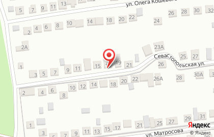 Ремонтная мастерская на Севастопольской улице на карте