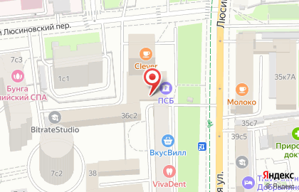 Fresh Media на Люсиновской улице на карте