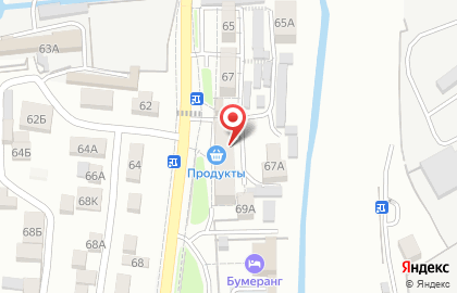 Магазин Солнышко во Владикавказе на карте