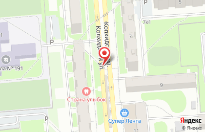 Ленинский район Киоск по продаже фруктов и овощей на улице Забалуева на карте