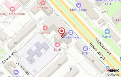 CNI на Невской улице на карте