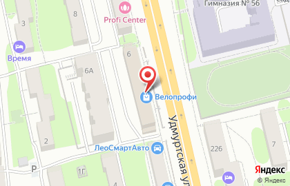 Магазин-мастерская Велопрофи в Ижевске на карте