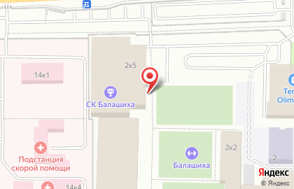 Спортивный клуб Балашиха на карте