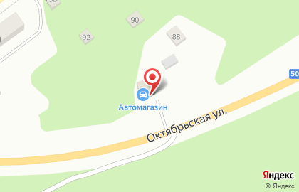 Магазин автозапчастей Автомаркет на Октябрьской улице на карте