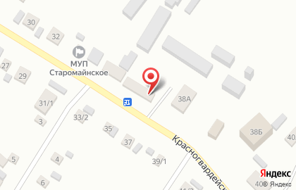 Старомайнский эксплуатационный газовый участок на карте