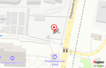 Шиномонтажная мастерская в Окружном проезде на карте
